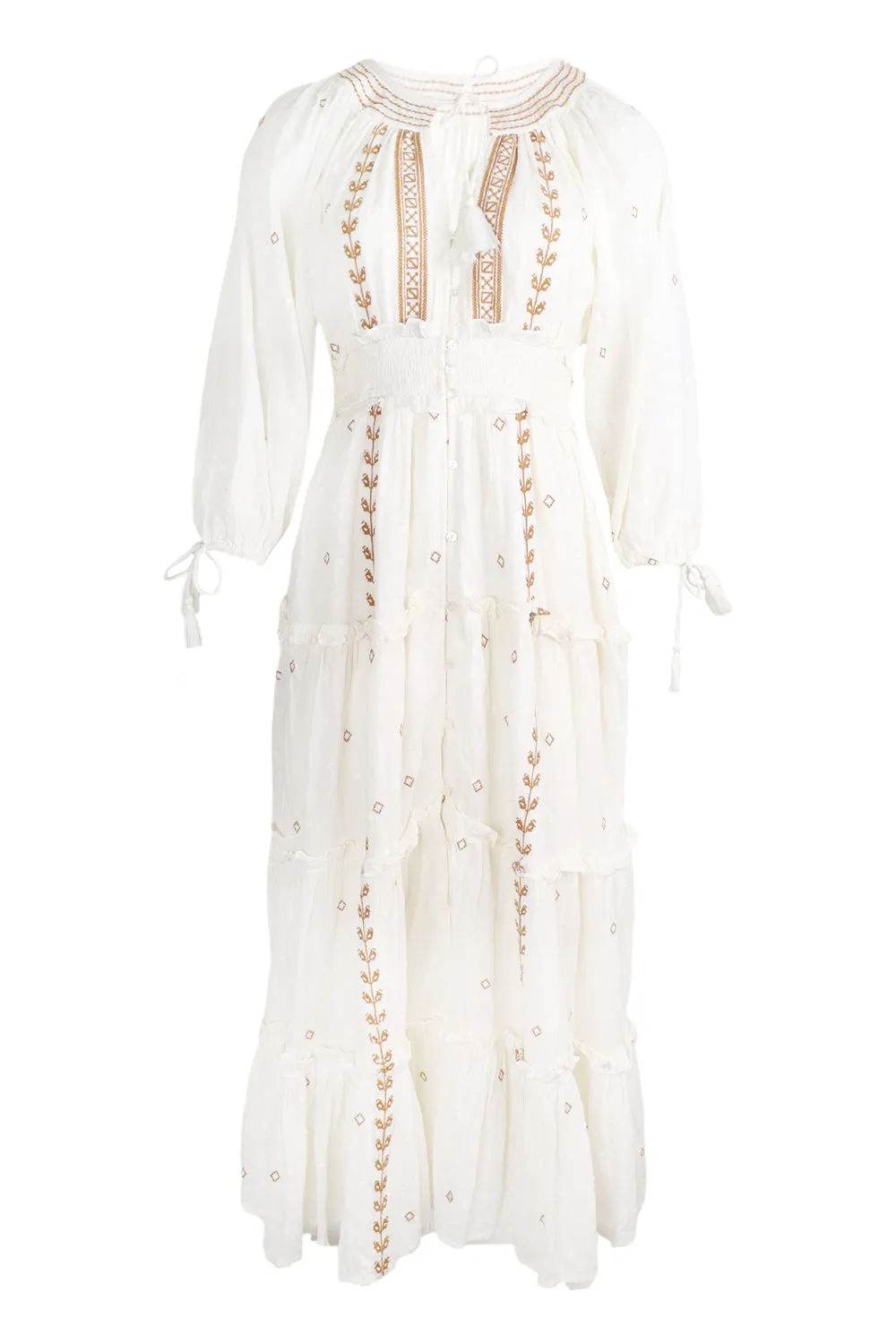 Naya Ankle Dress Ivory sold by Sand Dollar