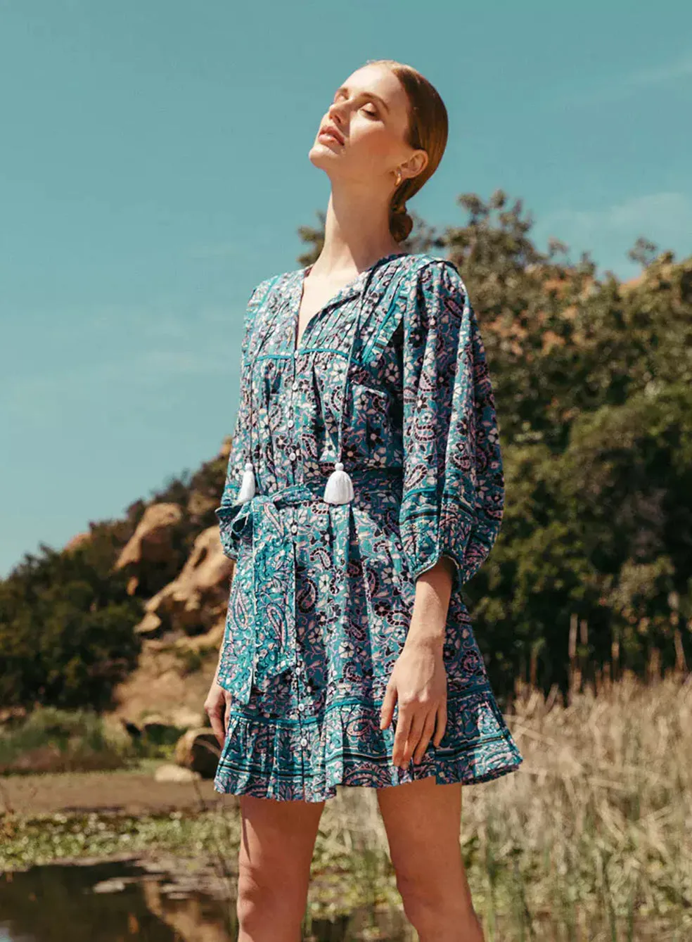 Cora Mini Dress Paisley Print sold by Sand Dollar product image thumbnail 5