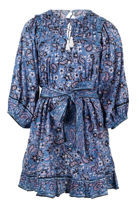 Cora Mini Dress Paisley Print made by Cleobella