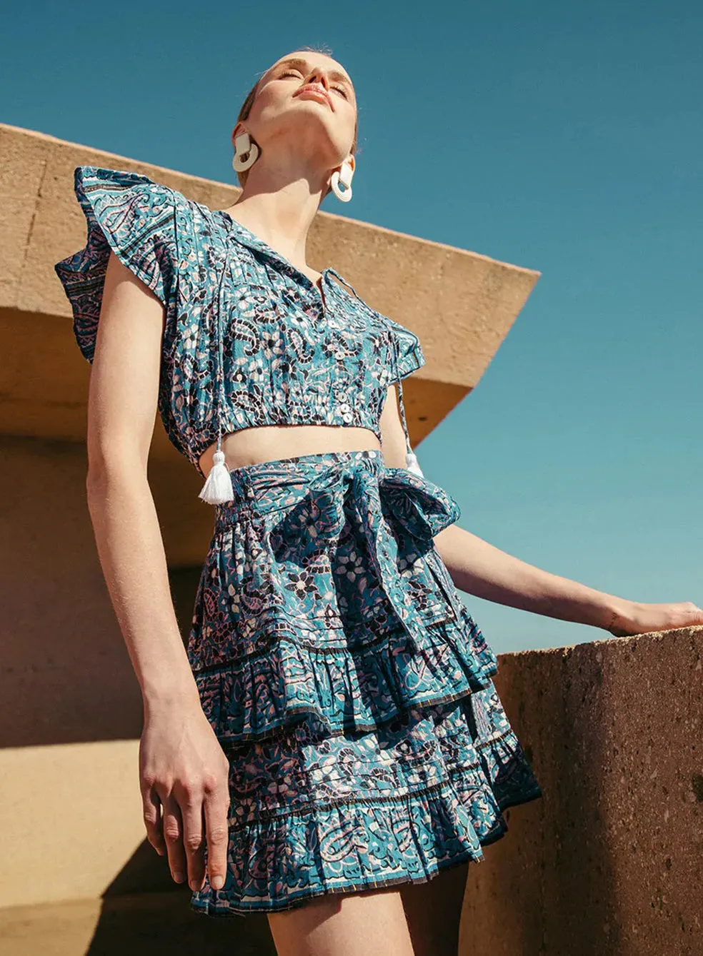 Sadie Mini Skirt Paisley Print sold by Sand Dollar product image thumbnail 5