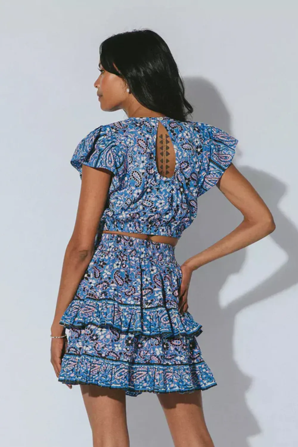 Sadie Mini Skirt Paisley Print sold by Sand Dollar product image thumbnail 4