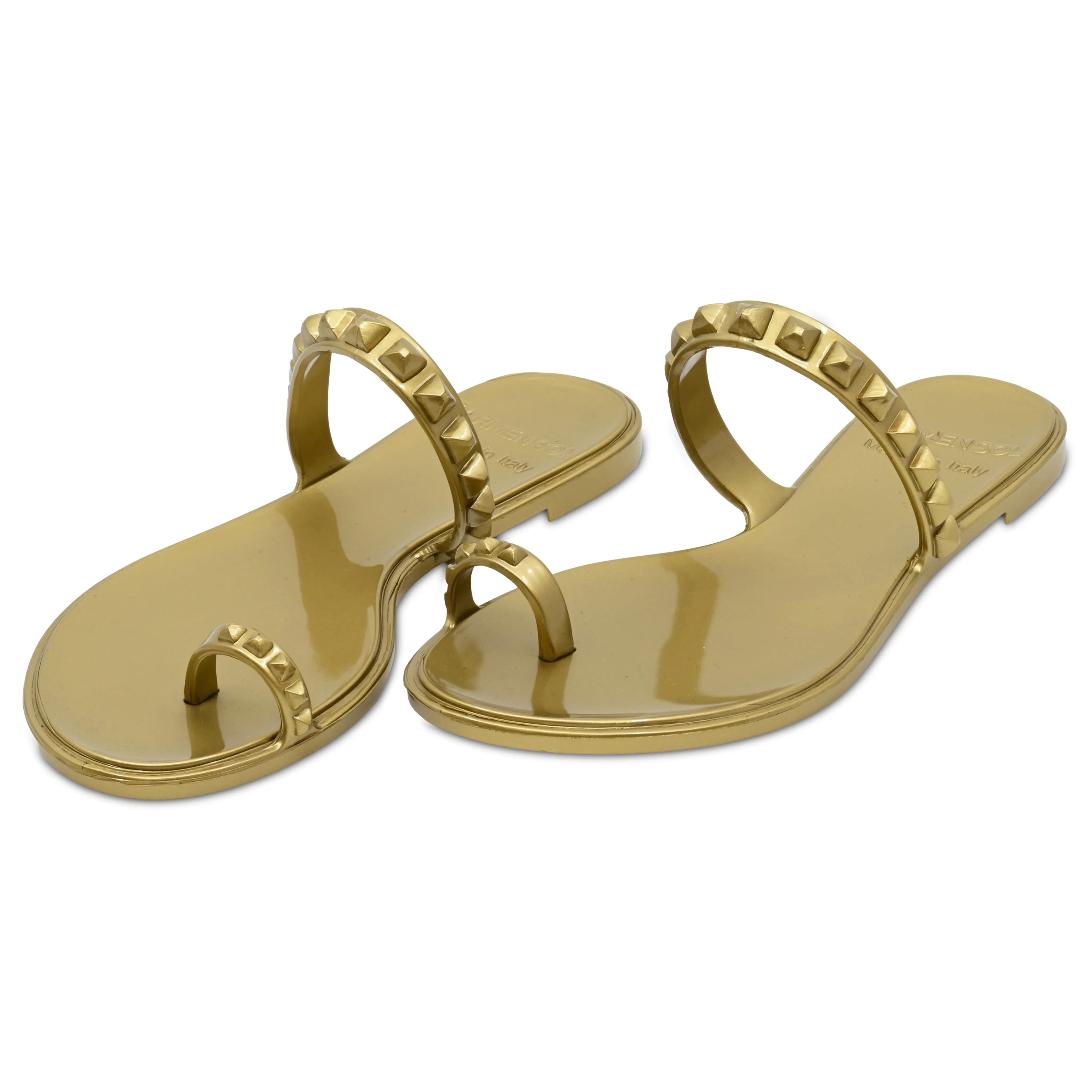 Maria Flat Sandal Gold- Metallic Jelly sold by Sand Dollar product image thumbnail 2