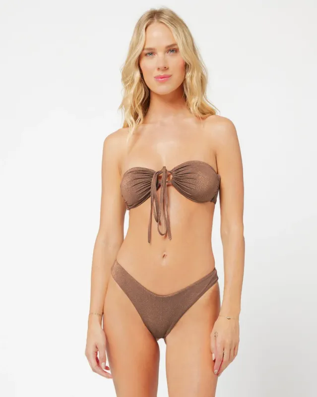 Shimmer Dawn Bikini Top Cafe sold by Sand Dollar
