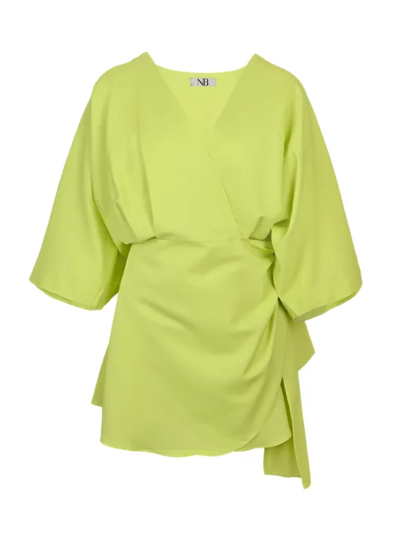 Short Dress Linen Lime made by New Balance