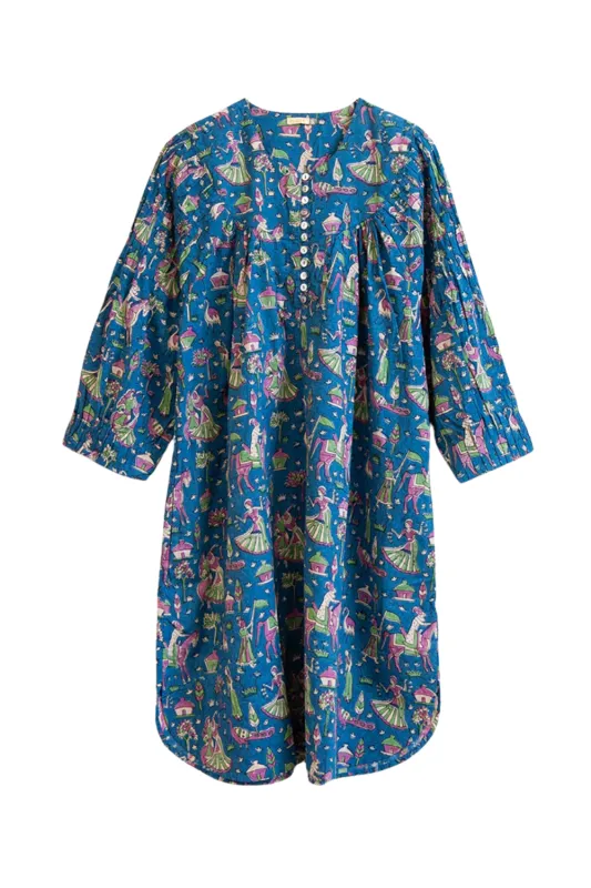 Sita Chaat Dress Blue sold by Sand Dollar
