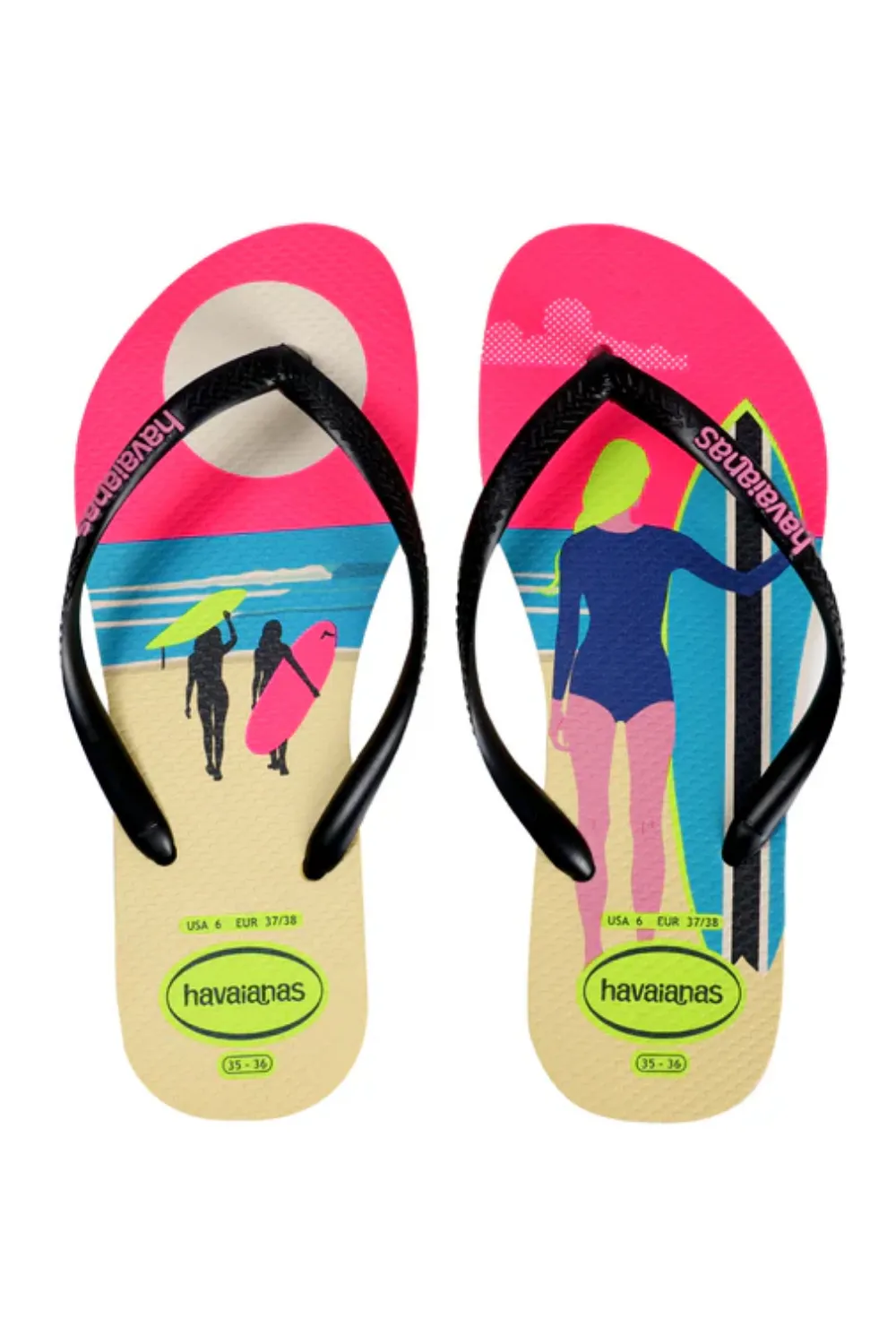 Havaianas Slim Style Mix Lemon Yellow sold by Sand Dollar