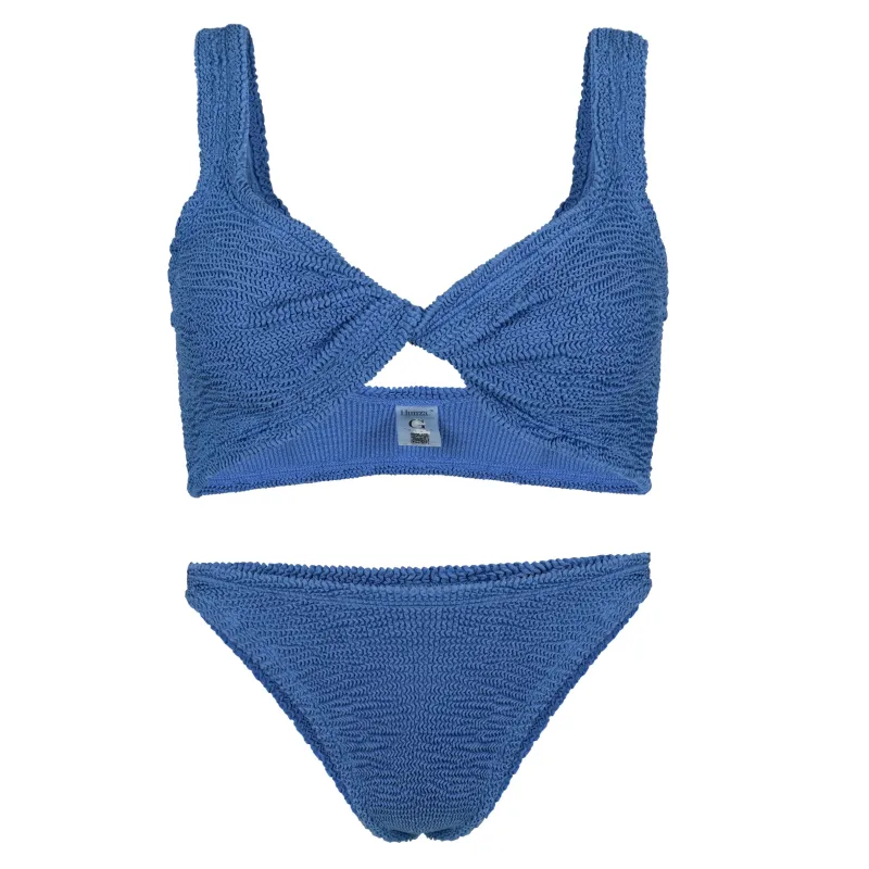 Juno Bikini Metallic Denim sold by Sand Dollar