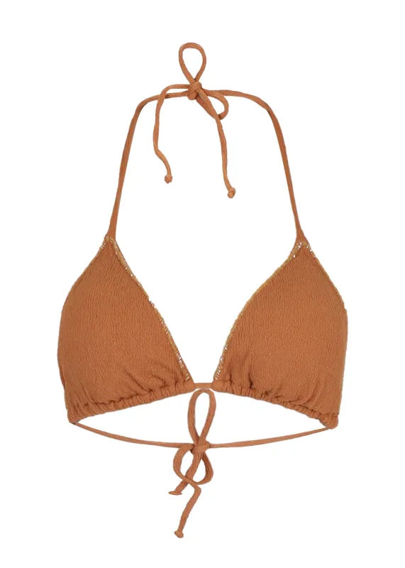 Firenze Embroidery Tri Top Desert sold by Sand Dollar