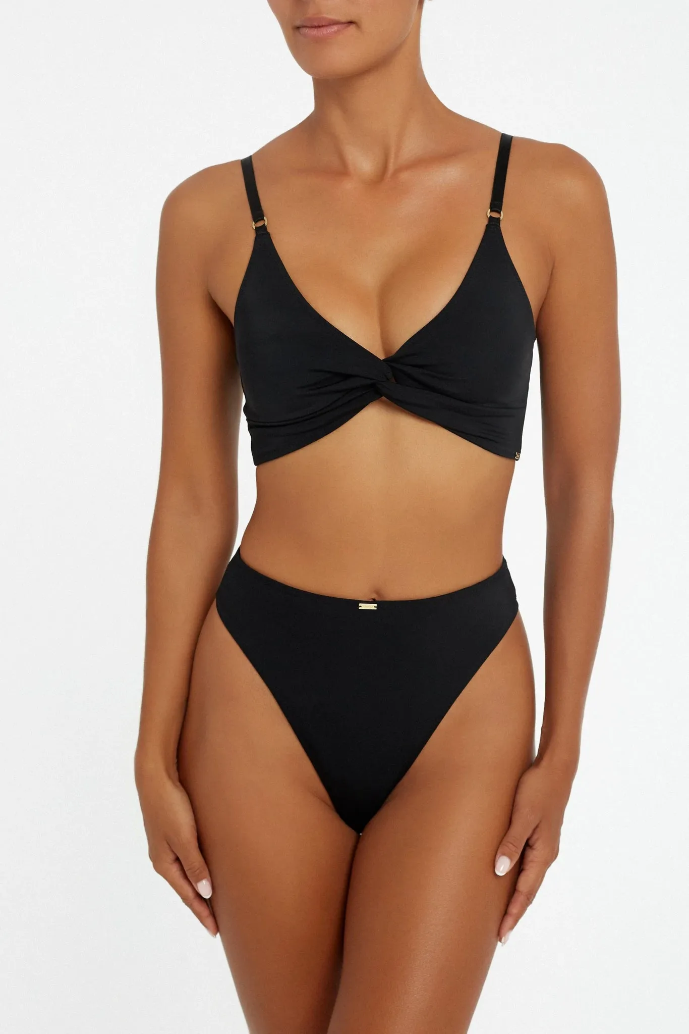 Leighton Crop Top Black sold by Sand Dollar