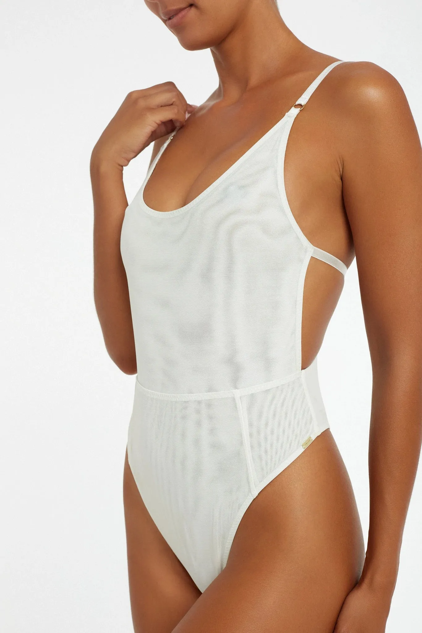 Nightingale Bodysuit White Mesh sold by Sand Dollar product image thumbnail 3