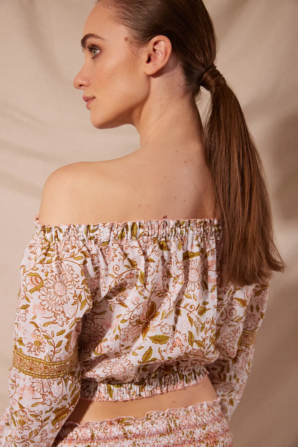 Top Nana Green Menton Cotton Plumeti sold by Sand Dollar product image thumbnail 2