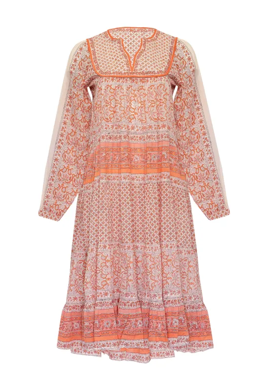 Nitika Nima Dress Quilt, Pink Coral sold by Sand Dollar
