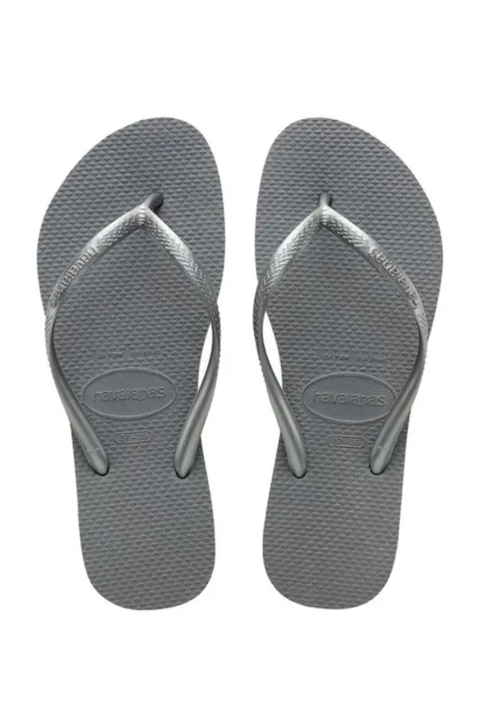 Slim Flip Flops Steel Grey made by Sand Dollar