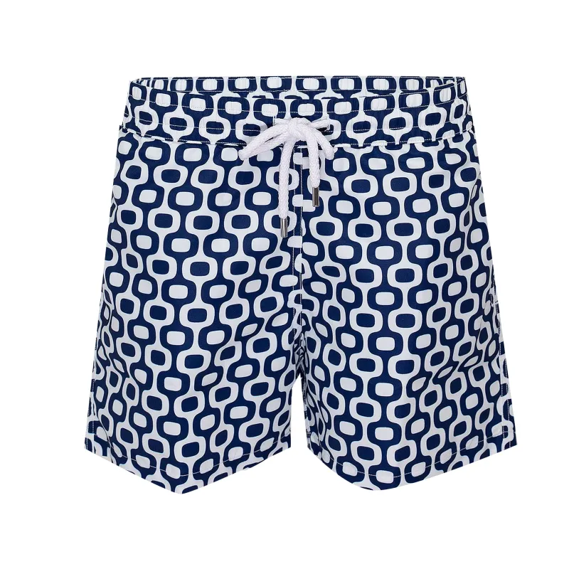 Sport Swim Shorts Ipanema Print Navy Blue sold by Sand Dollar