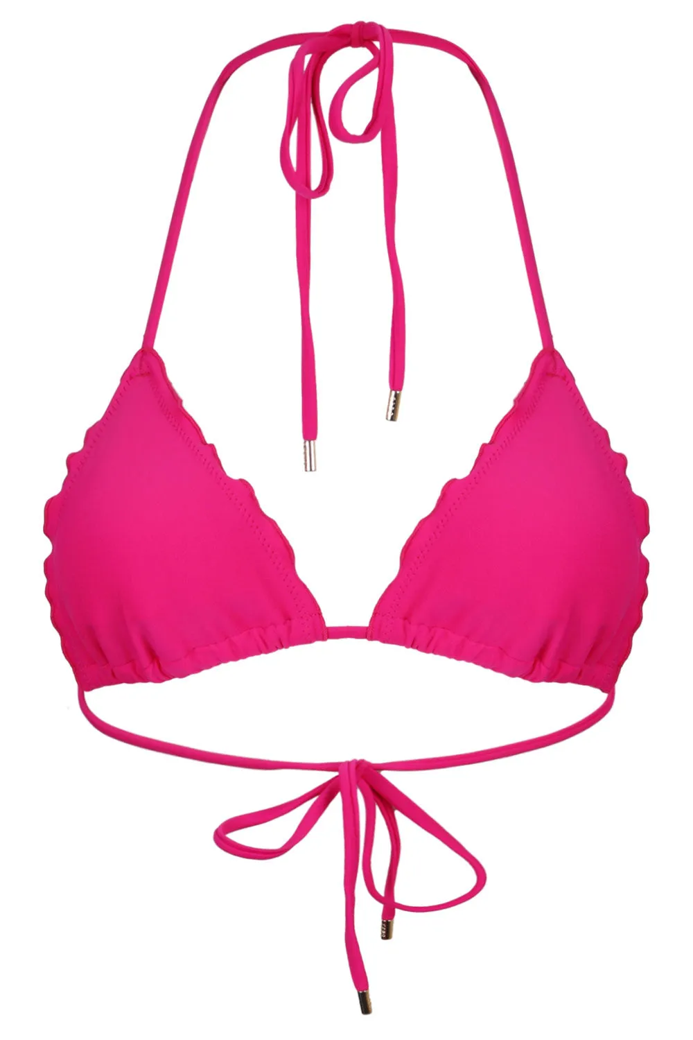 Michelle Frill Triangle Top Beach Party Hot Pink sold by Sand Dollar