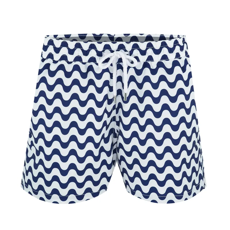 Men’s Swim Trunks with Wavy Print sold by Sand Dollar