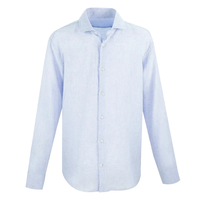 Men's Button Up Shirt in Light Blue sold by Sand Dollar
