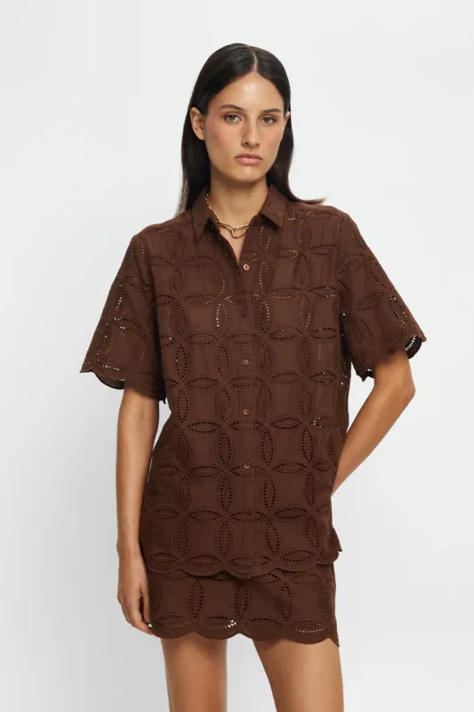 Rio Shirt Mocha made by Kivari