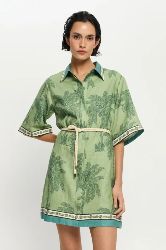 Alani Mini Shirt Dress made by Kivari
