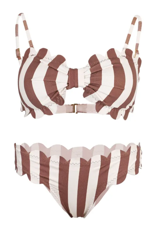 Santorini Laser Leque Bikini set sold by Sand Dollar
