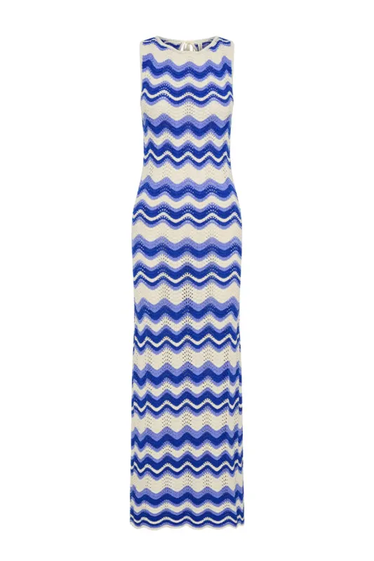 Leighton Maxi Dress Blue Wave made by Kivari