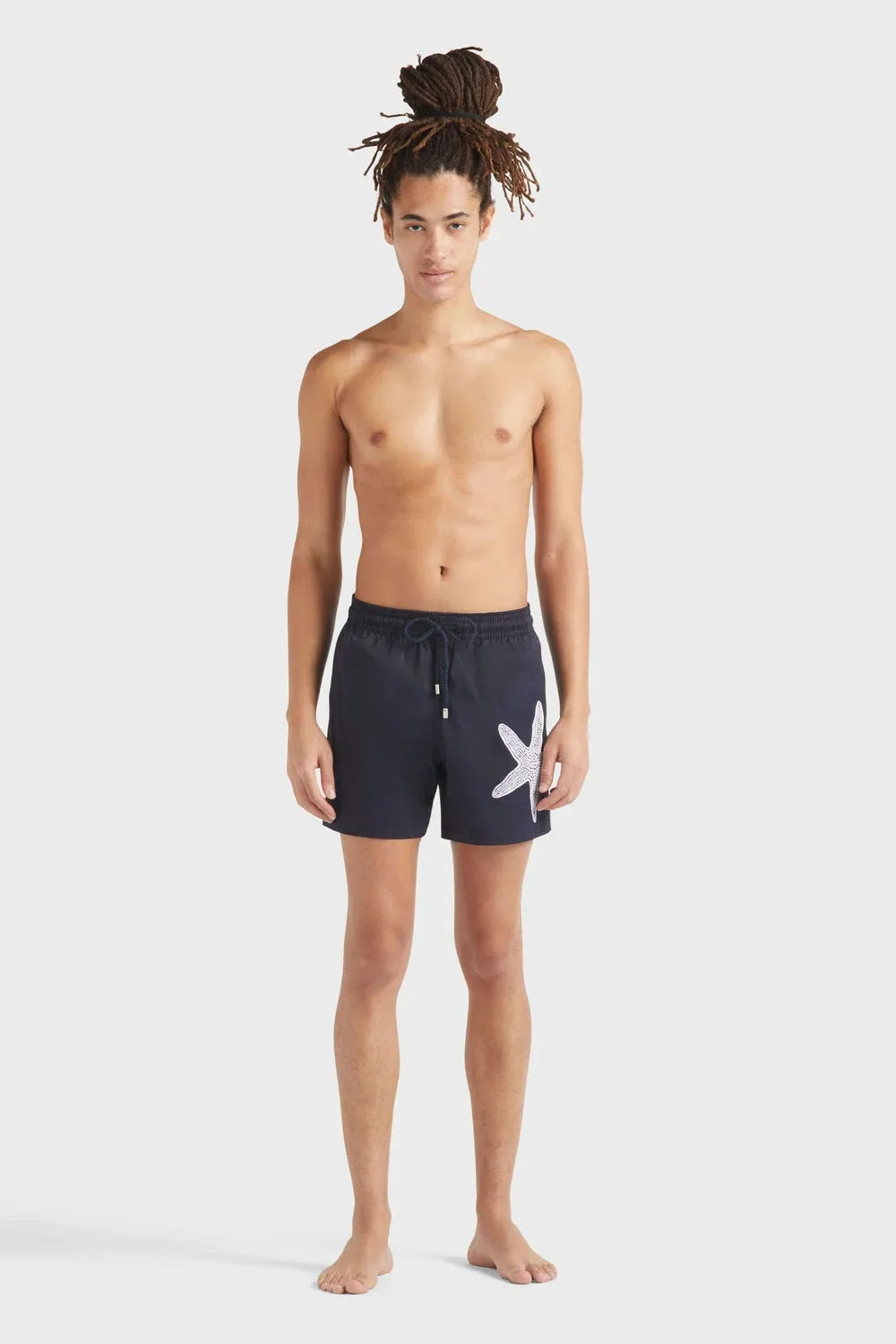 Men Stretch Swim Short Placed Starlettes sold by Sand Dollar