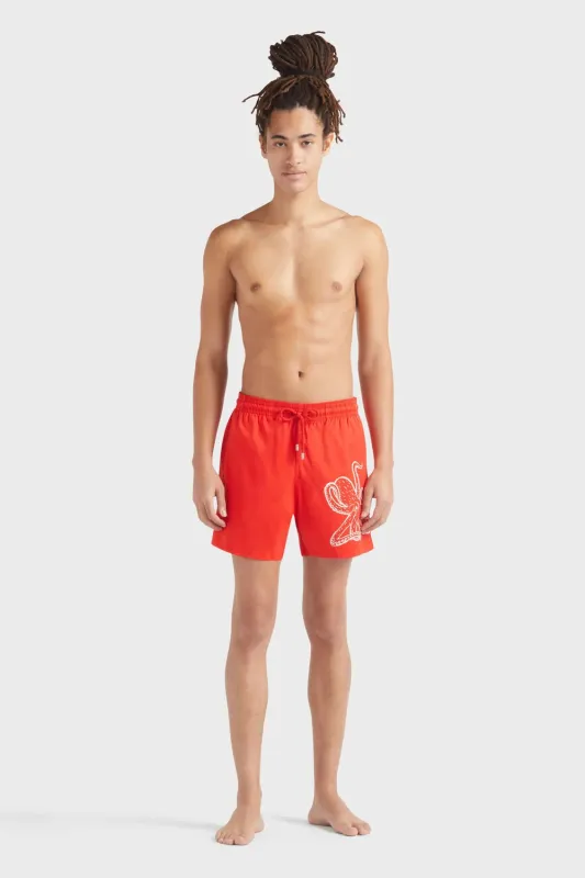 Men Stretch Swim Short Placed Pouple sold by Sand Dollar