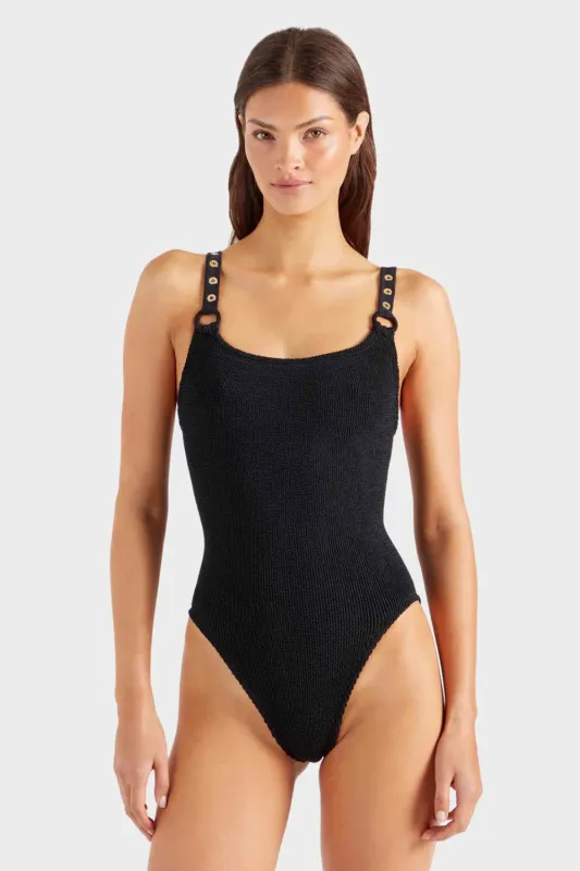 Melody Swim Black/Gold sold by Sand Dollar