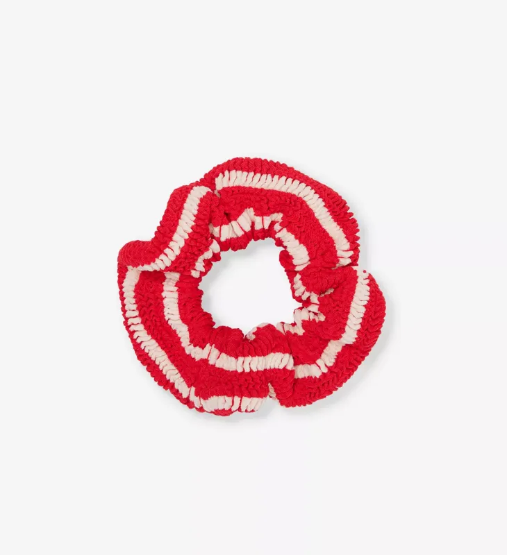 Scrunchie Red/White made by Hunza G