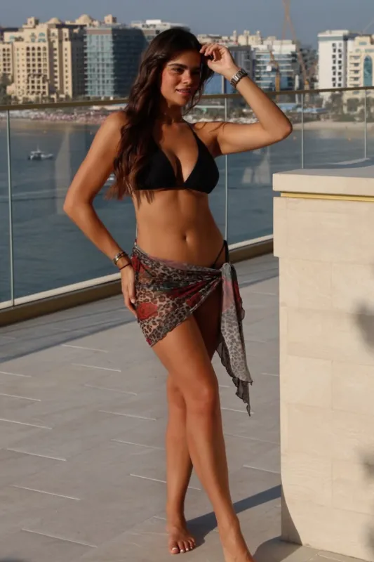 Mini Mesh Sarong Leopard sold by Sand Dollar