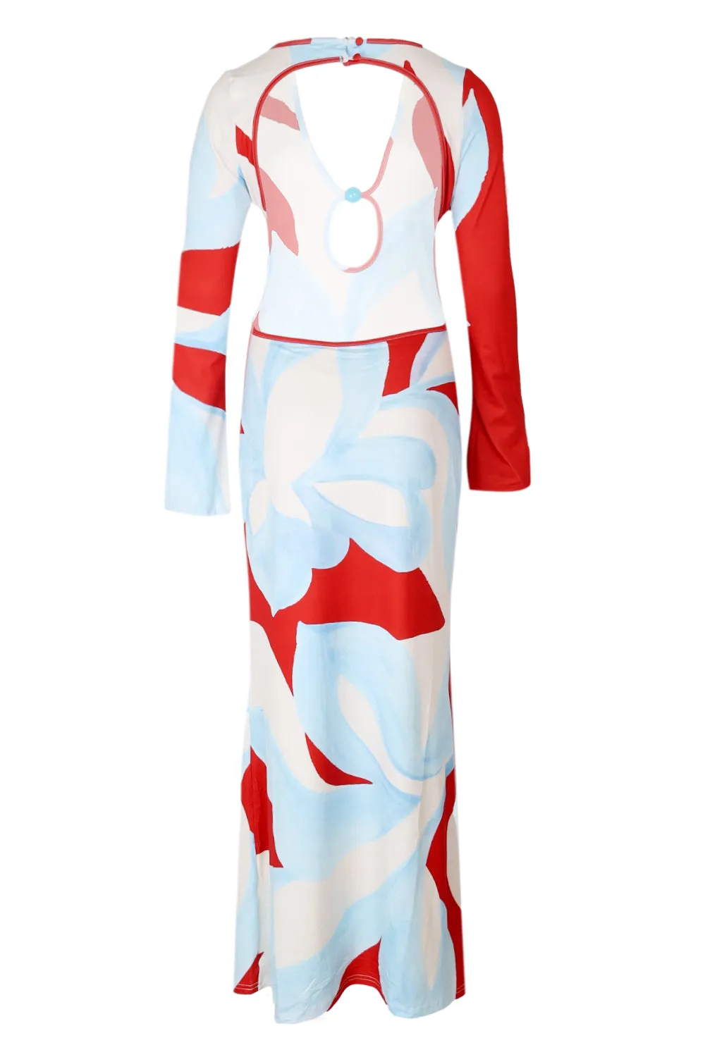 Amoree Long Sleeve Maxi Dress - Amoree Red sold by Sand Dollar product image thumbnail 3