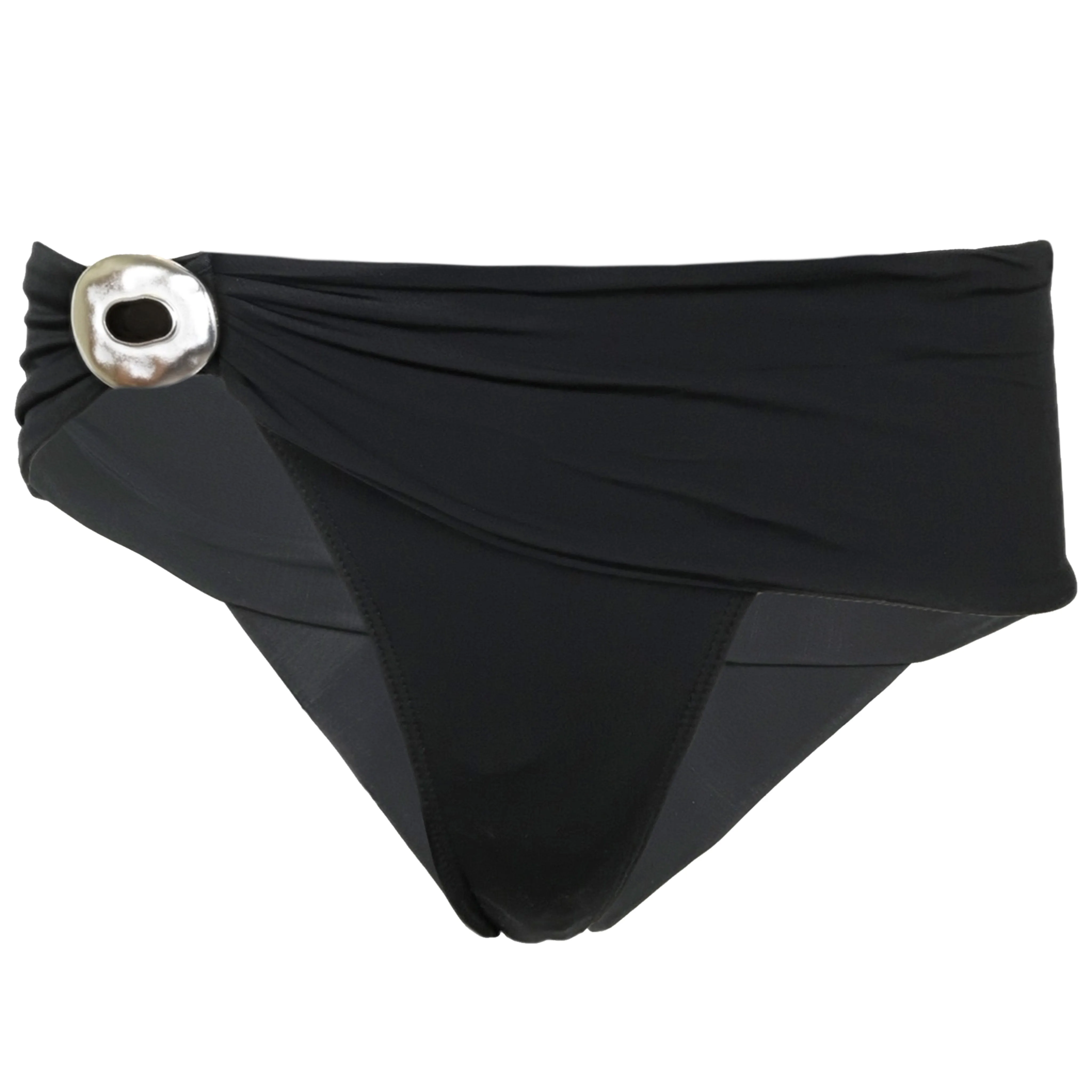 Solid Sam Bikini Bottom Full Black sold by Sand Dollar
