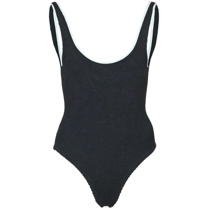Faye Contrast Swim Black/White sold by Sand Dollar