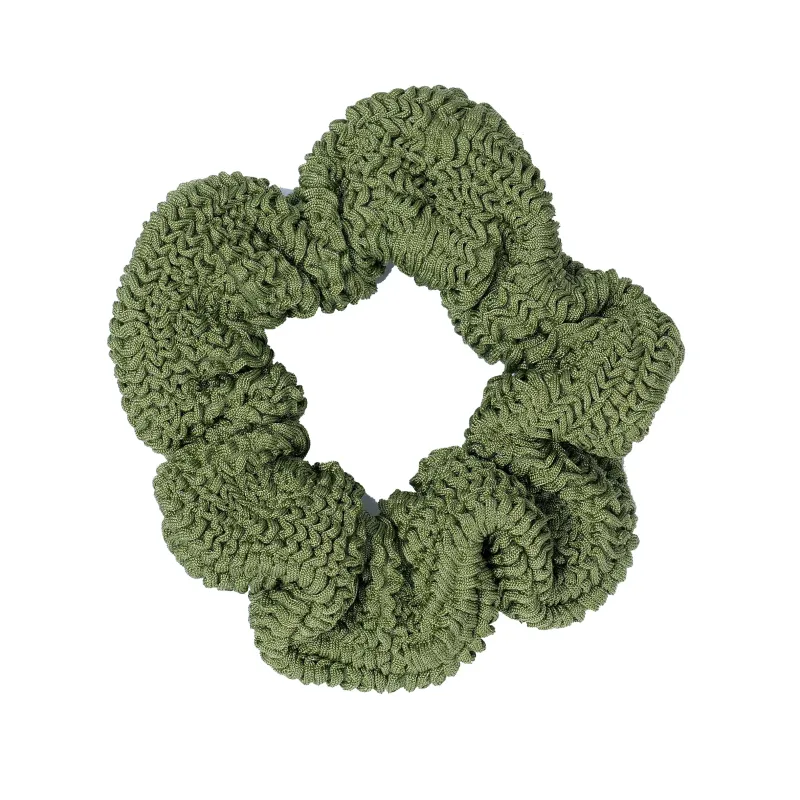 Scrunchie Metallic Moss made by Hunza G