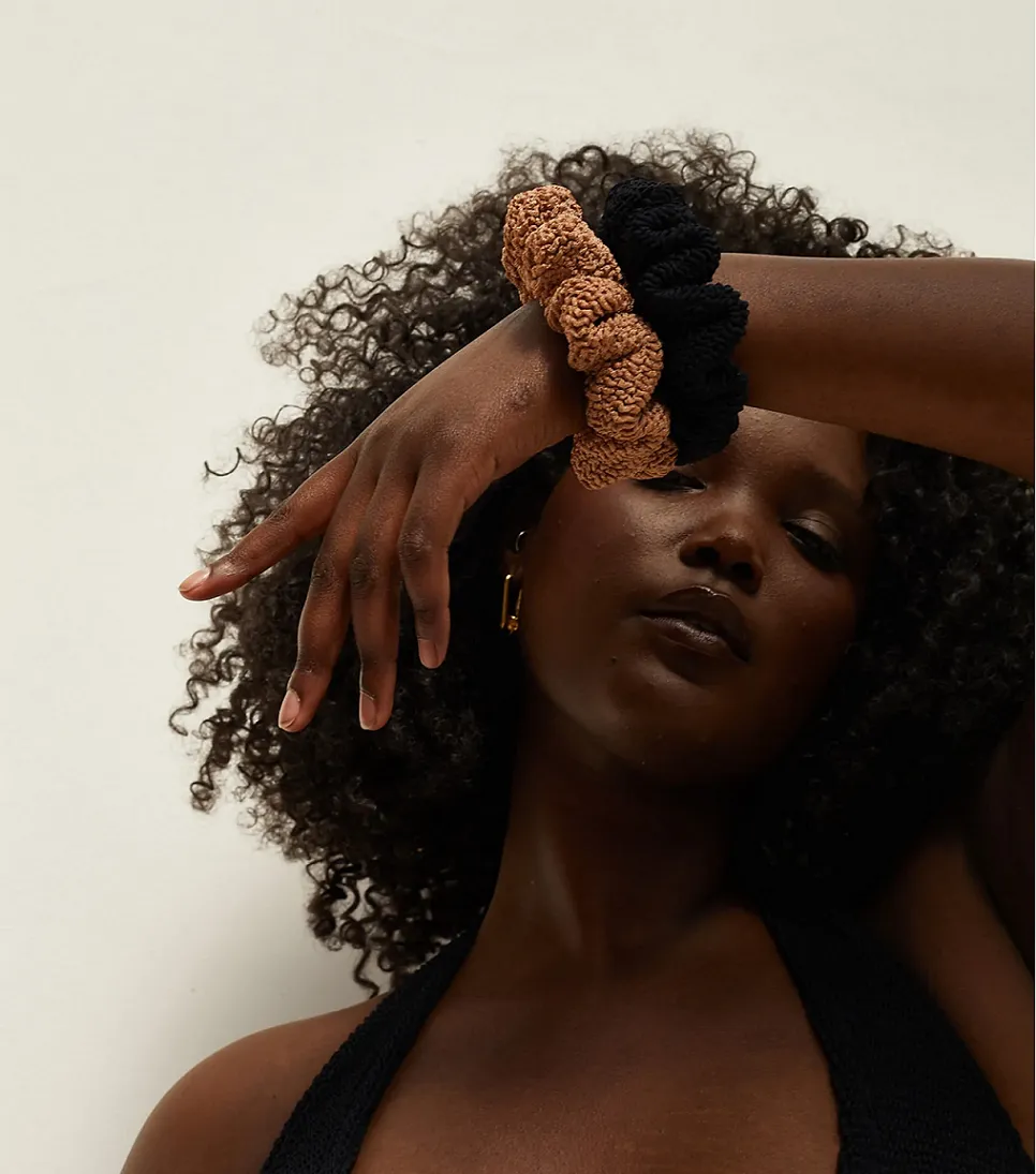 Scrunchie Metallic Brown sold by Sand Dollar product image thumbnail 3