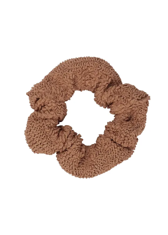 Scrunchie Metallic Brown made by Hunza G