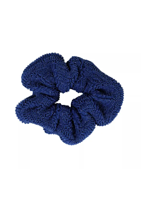 Scrunchie Navy Blue made by Hunza G