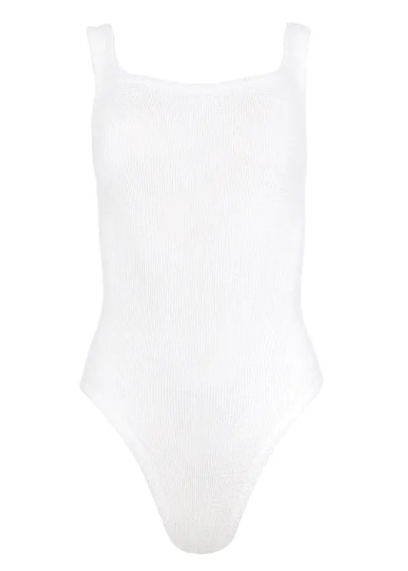 Classic Square Neck Swim White sold by Sand Dollar