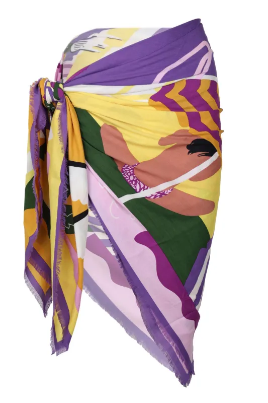 Chacha Jaune Scarf made by Sand Dollar