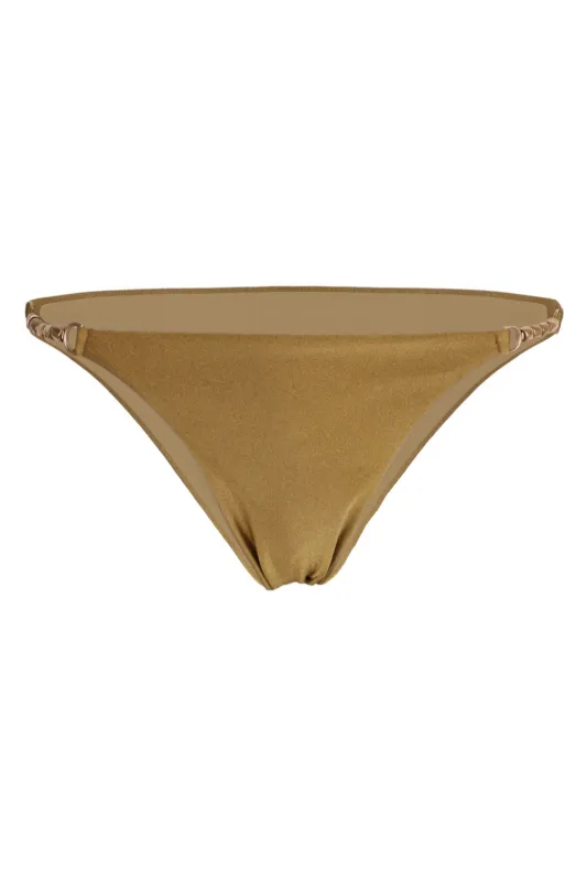 Side Detail Bikini Bottom Seed Beige made by Sand Dollar