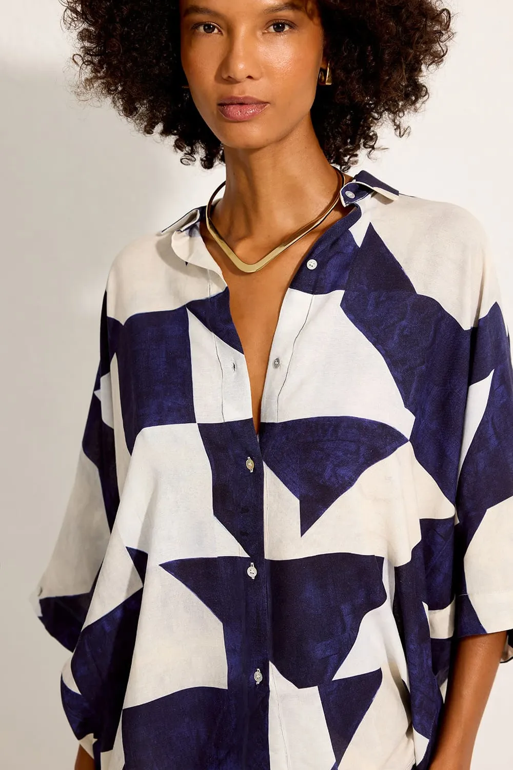 Oversized Cut Shirt Abstract sold by Sand Dollar product image thumbnail 3