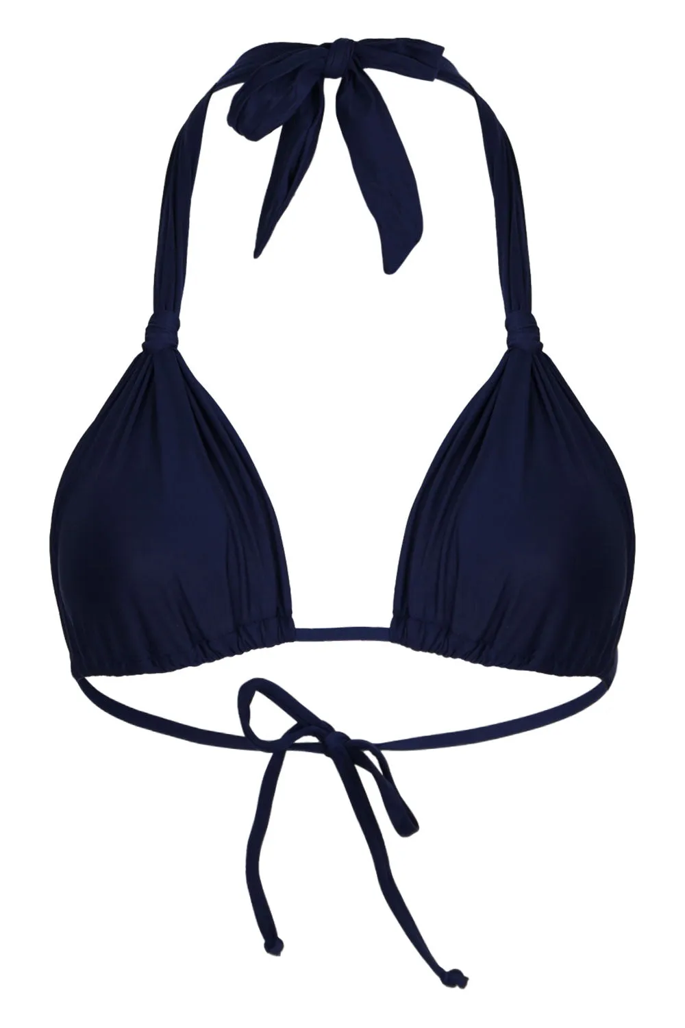 Adjustable Halter Bikini Top Tile Blue sold by Sand Dollar