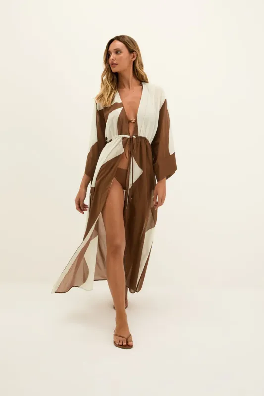 Yumi Long Cover Up Balance Toasty sold by Sand Dollar