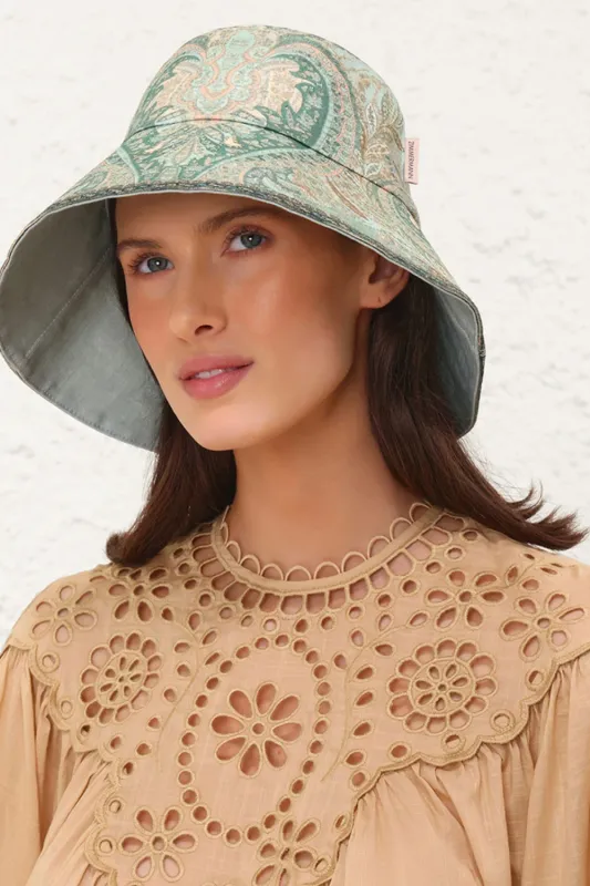 Printed Long Brim Hat Bucket Hat sold by Sand Dollar