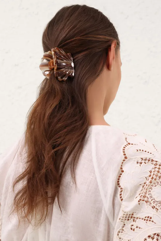 Shell Clasp Tan sold by Sand Dollar