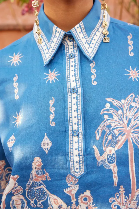 Acacia Cropped Shirt sold by Sand Dollar