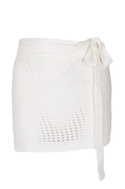 Knit Rena Mini Pareo White made by Vix