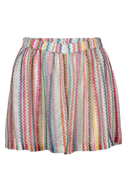 Viscose Lamé Shorts with Zigzag Pattern Multicolor sold by Sand Dollar