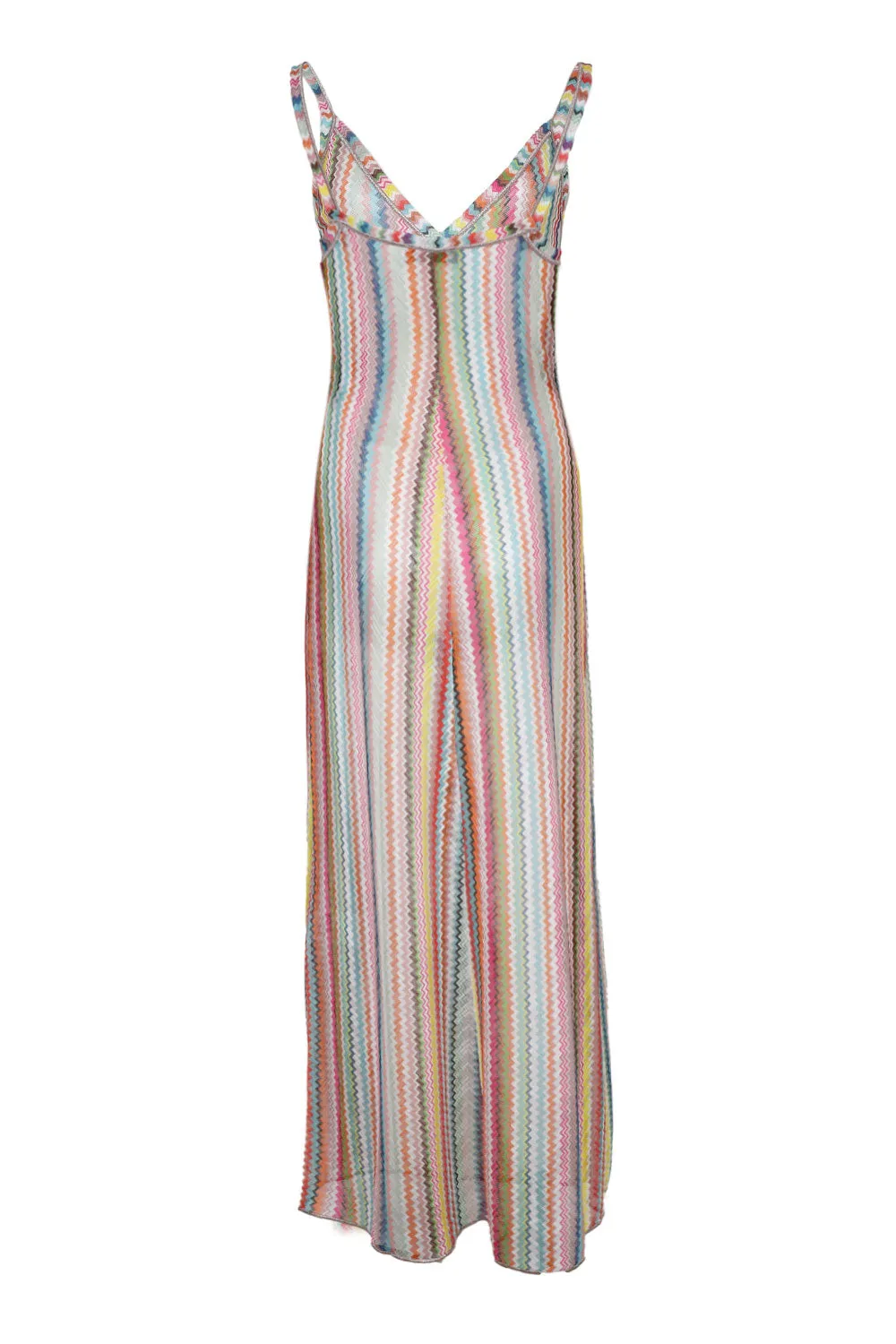 Long Cover-up in Viscose with Zigzag Pattern Multicolor sold by Sand Dollar product image thumbnail 2