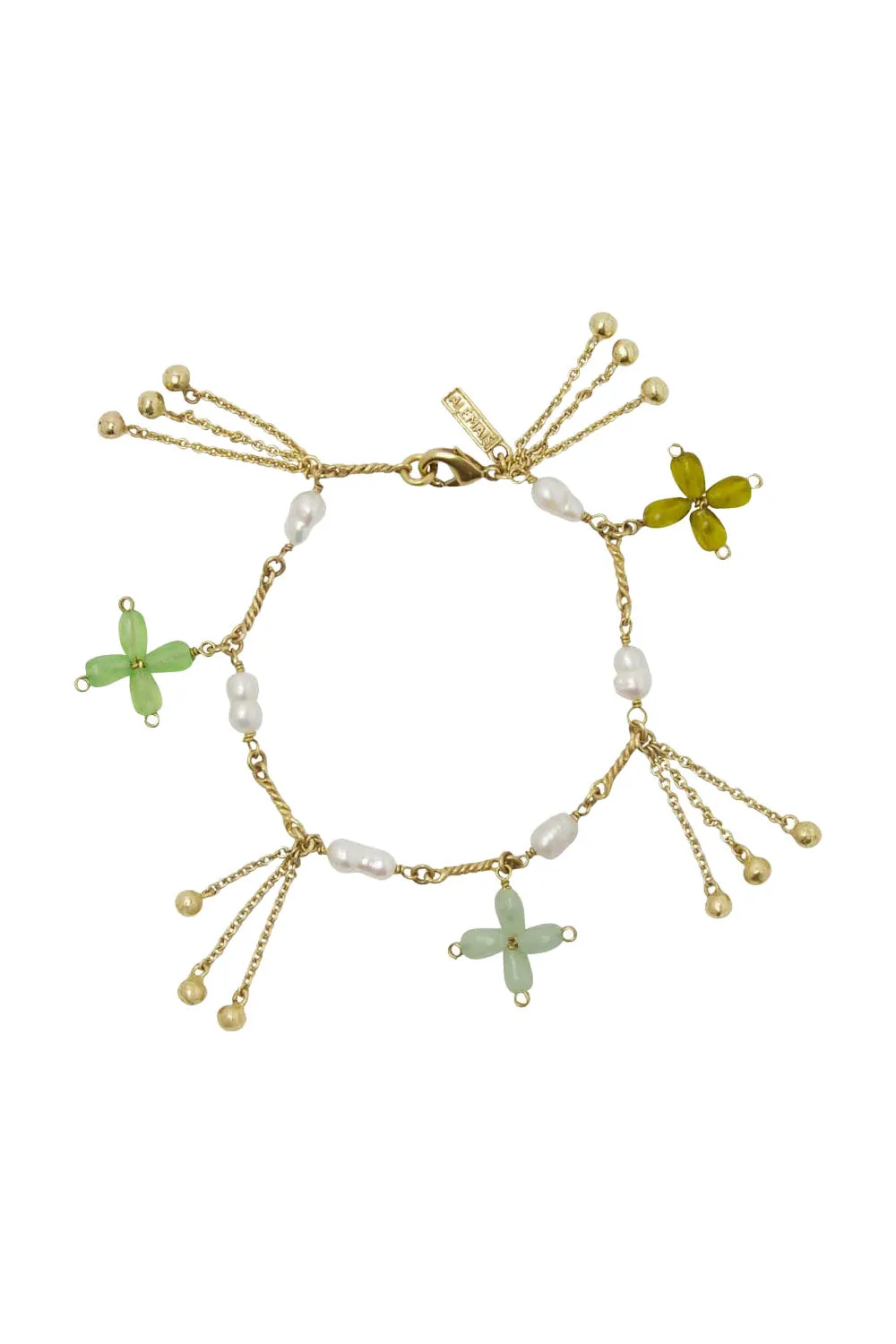 Le Jardin Bead Flower Bracelet sold by Sand Dollar
